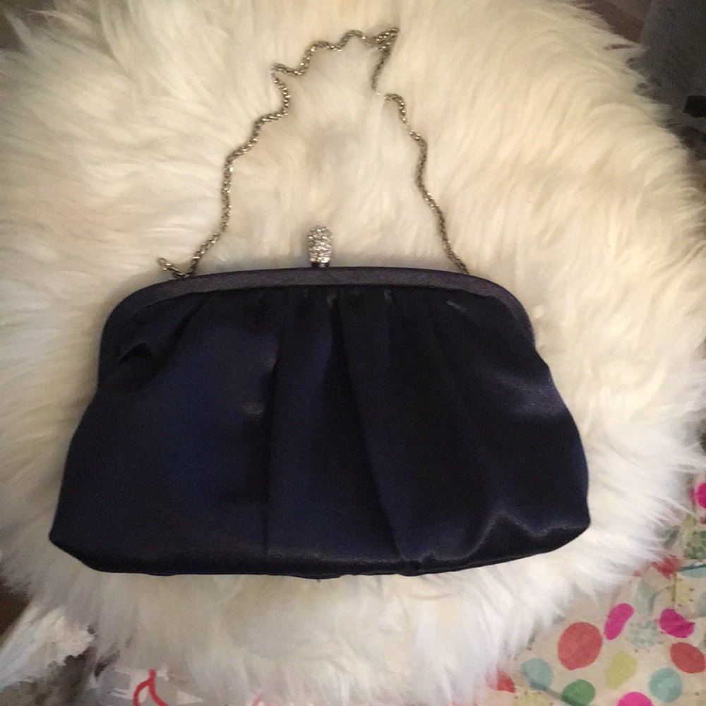 Navy Nina evening bag